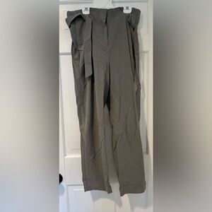 LOFT Gray Elastic-Waist Pants